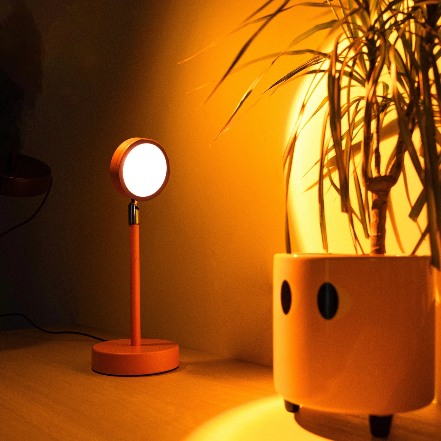 Lámpara de Mesa “Atardecer” naranja Les Trouvailles de Tolède