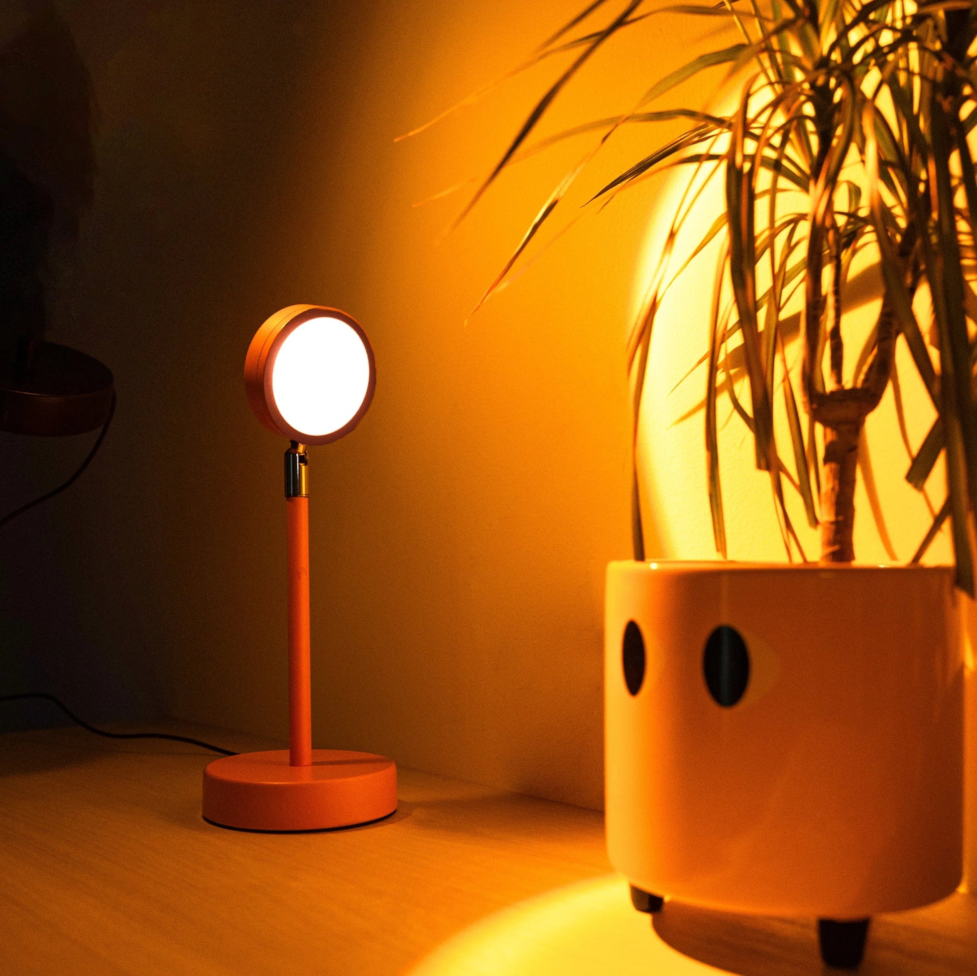 Lámpara de Mesa “Atardecer” naranja Les Trouvailles de Tolède