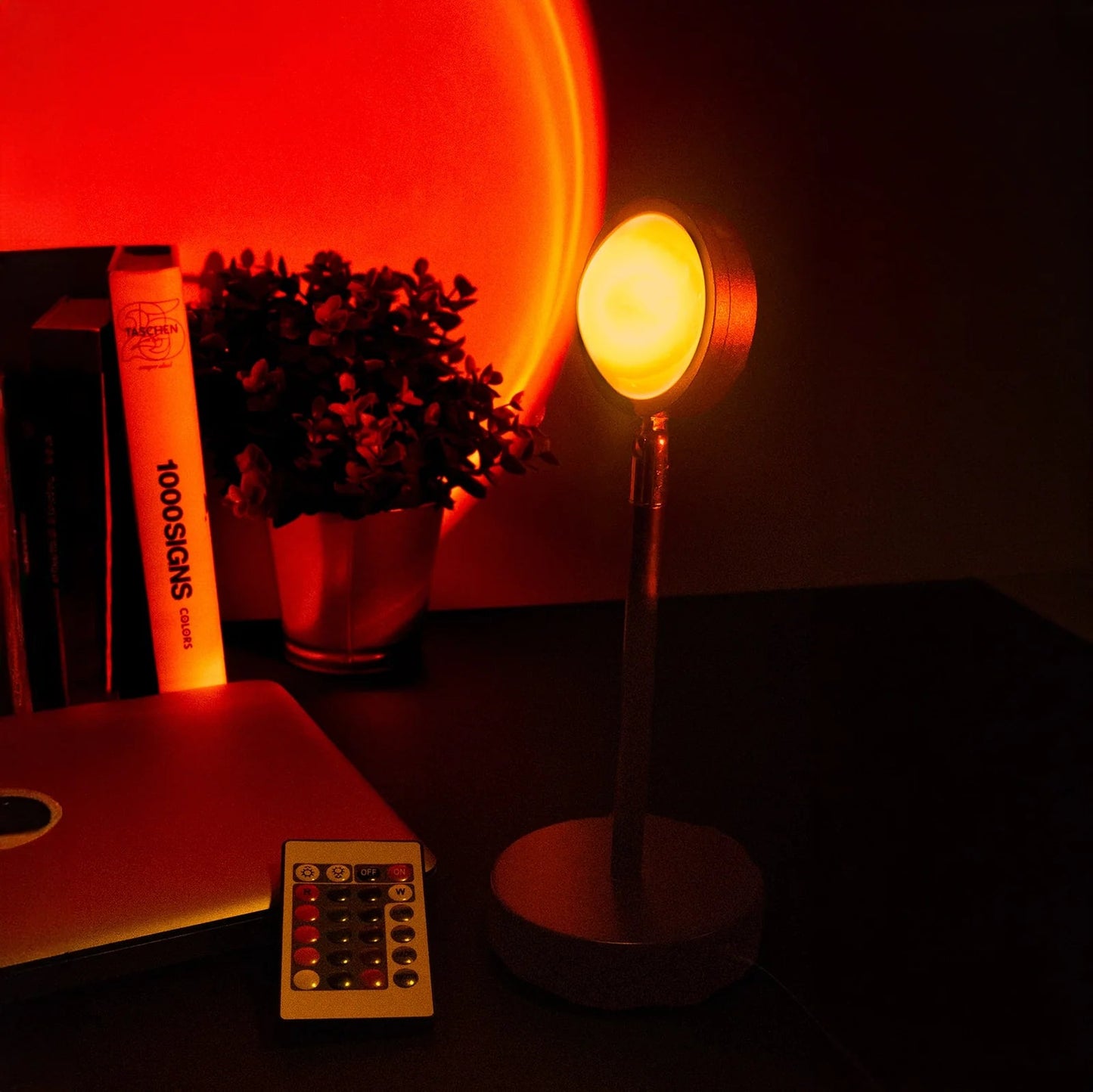 Lámpara de Mesa “Atardecer” naranja Les Trouvailles de Tolède