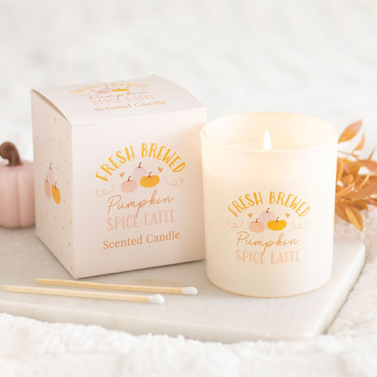 Vela Aromática en Vaso Pumpkin Spice Latte 🕯️🎃 Les Trouvailles de Tolède