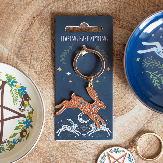 Llavero de Liebre Mística Leaping Hare 🐇🌙 Les Trouvailles de Tolède