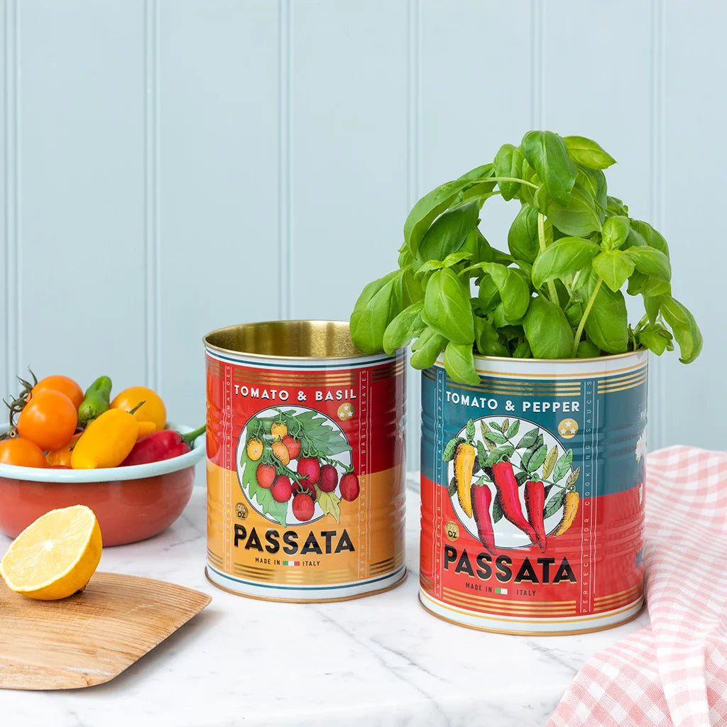 Latas de almacenamiento retro (set de 2) – Estilo Passata Les Trouvailles de Tolède