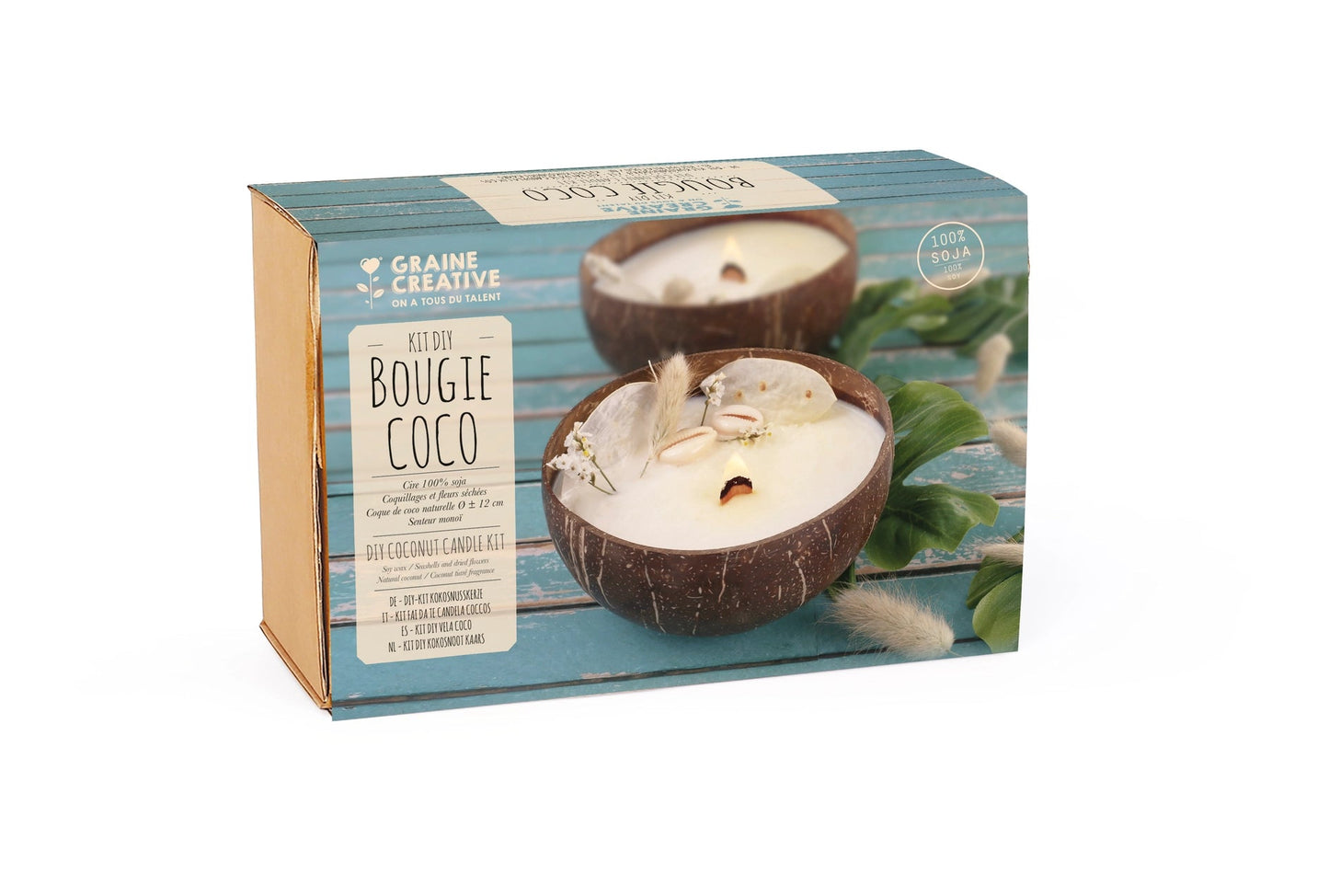 Kit DIY Vela de Coco Les Trouvailles de Tolède