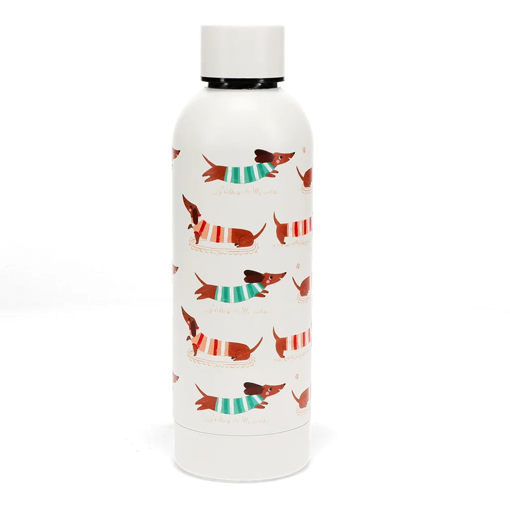 Botella de acero inoxidable 500 ml – Diseño perro salchicha Les Trouvailles de Tolède
