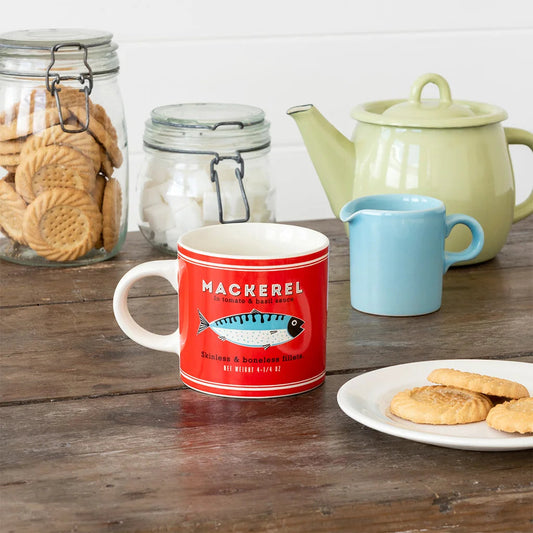 Taza retro de cerámica – Diseño Pez « Mackerel » Les Trouvailles de Tolède